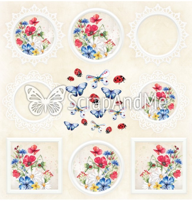 S-14 Cover - Summer Meadow- ScrapAndMe