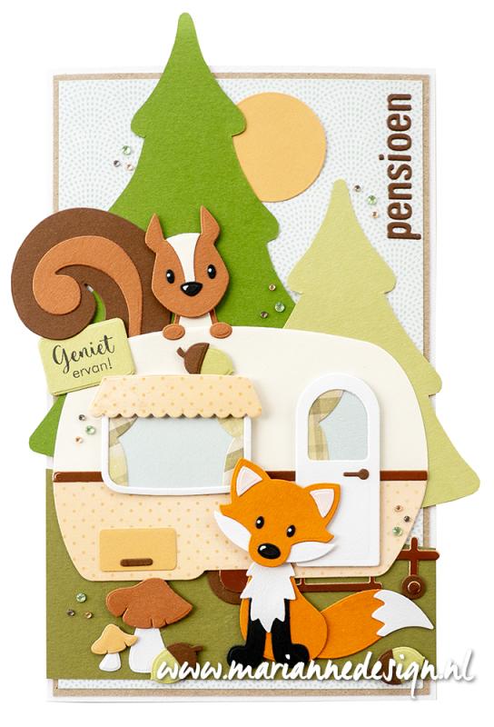 COL1531 Metal Die Marianne Design - Collectable - Caravan by Marleen