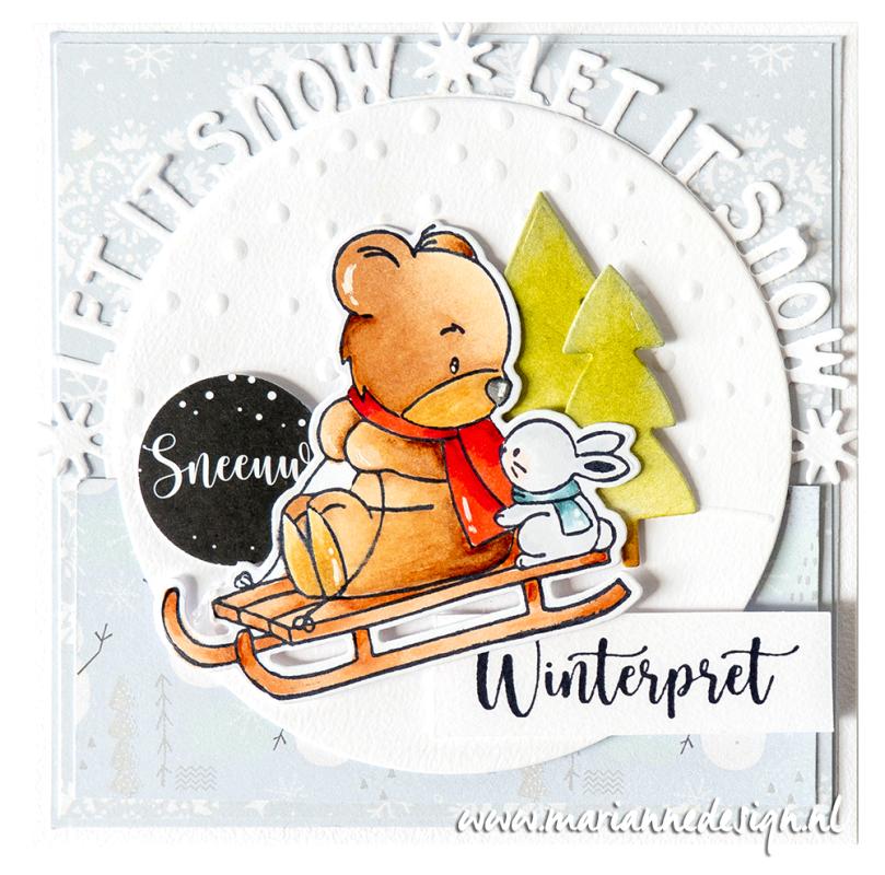 CR1628 Metal Die Marianne Design - CrafTables - Winter circle