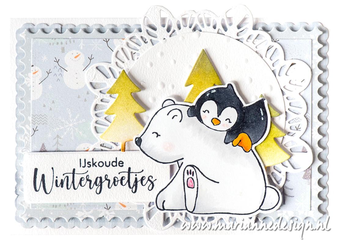 CR1628 Metal Die Marianne Design - CrafTables - Winter circle