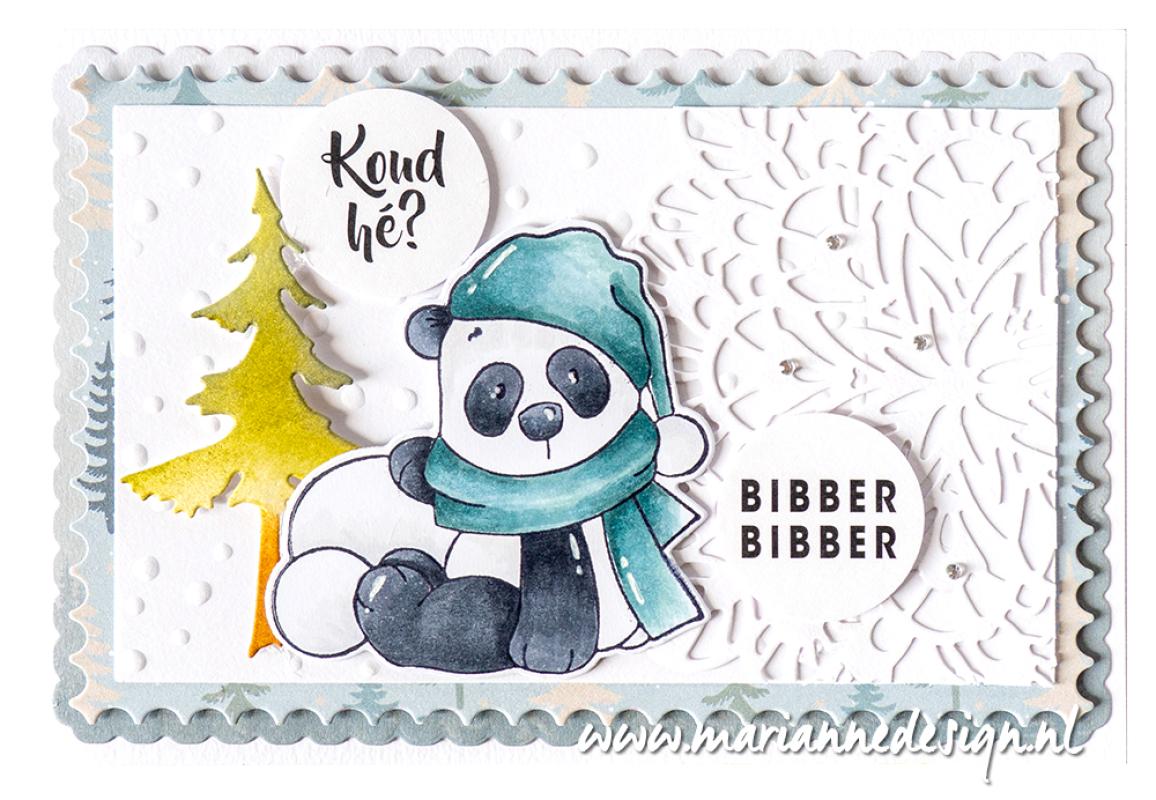 CS1140 Snow Panda STAMP & DIE SET