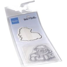 CS1140  Snow Panda STAMP & DIE SET