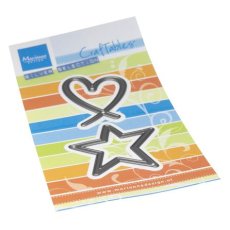 CR1631 Metal Die Marianne Design - CrafTables - HEART & STAR