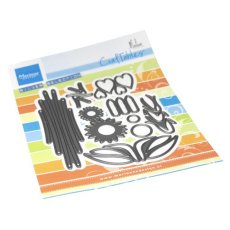 CR1633 Metal Die Marianne Design - CrafTables - Corn & Sunflowers by Marleen