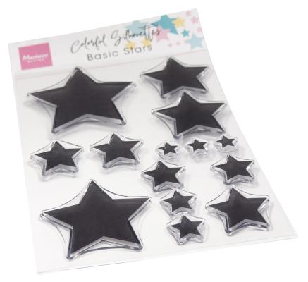 CS1148 COLORFUL SILHOUETTES - Basic Stars