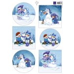 HK1712  A4 one side paper - Marianne Design - HETTY'S SNOESJES - WINTER