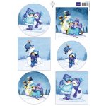 HK1713  A4 one side paper - Marianne Design - Snoesjes - Snowfun