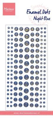 PL4525 Enamel dots - Night Blue glitter