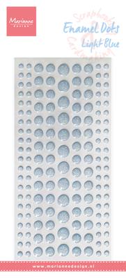 PL4526 Enamel dots - Light Blue glitter