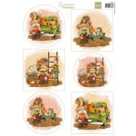 VK9603 A4 one side paper - Marianne Design - Gnomes - Pumpkins