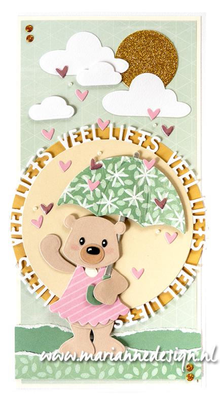 COL1520 Metal Die Marianne Design - Collectable - Umbrella by Marleen