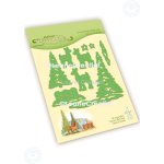 45.8580 Metal Die Leane Creatief - Deer scene diorama