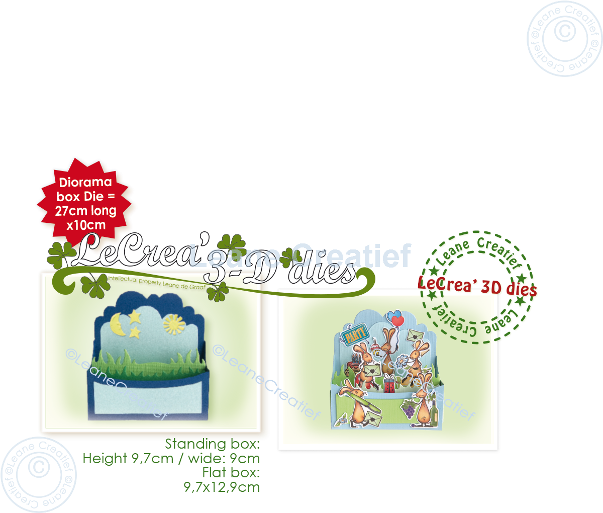 45.8627 Metal Die Leane Creatief - Diorama box 3D