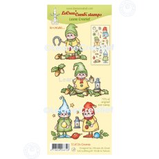 55.8726 Leane Creatief Acrylic Stamp - combi clear stamp Gnomes