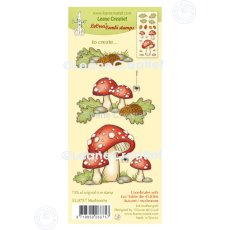 55.8757 Leane Creatief Acrylic Stamp -  Mushrooms