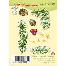 55.8801 Leane Creatief Acrylic Stamp -  Christmas branches