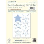 95.8634 Mask - Leane Creatief - Layering Template, Star variations Ø 70mm