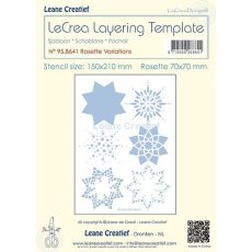 95.8641 Mask - Leane Creatief - Rosette variations Ø 70mm