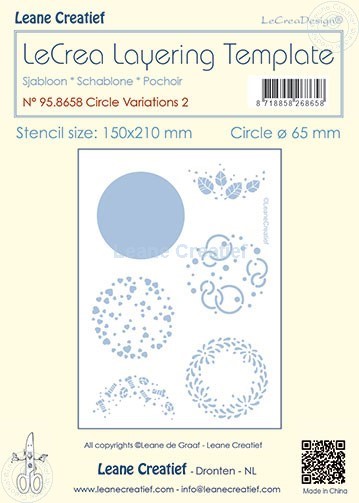 95.8658 Mask - Leane Creatief - Circle variations 2 Ø 65mm