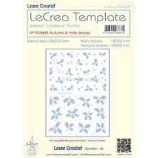 95.8689 Mask - Leane Creatief - Autumn & Holly leaves