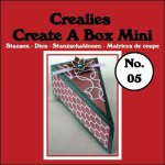 CCABM05  Crealies • Create A Box mini cutting die no.05 Piece of cake