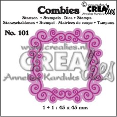 CLCB101  Crealies • Combies die & stamp set no.101 Frame A