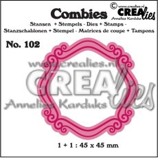 CLCB102 Crealies • Combies die & stamp set no.102 FrameB 