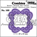 CLCB103 Crealies • Combies die & stamp set no.103 Frame C