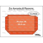 CLJP652 Crealies • For journalzz & plannerzz cutting die Pocket Medium