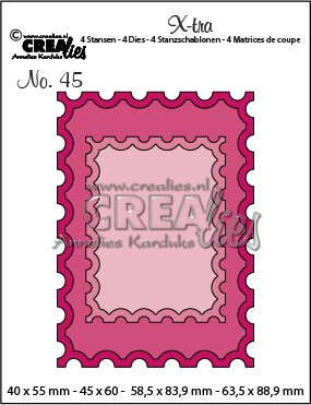 CLXTRA45 Crealies • Xtra ATC Stamp + smaller stamp