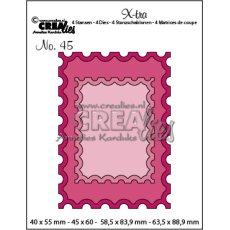 CLXTRA45 Crealies • Xtra ATC Stamp + smaller stamp