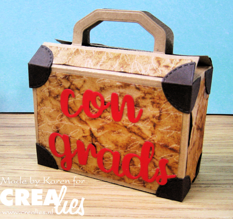 CCAB07 Crealies • Create A Box cutting die no.7 Suitcase