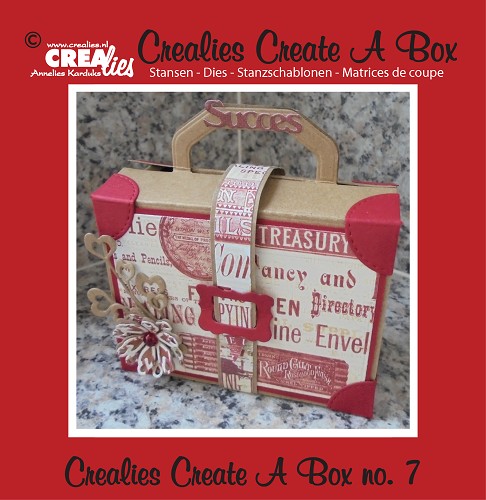 CCAB07 Crealies • Create A Box cutting die no.7 Suitcase