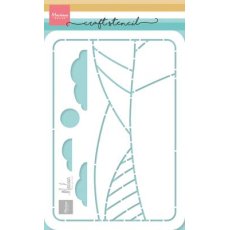 PS8146  Mask Marianne Design - Mask Stencil - Diorama by Marleen - A5