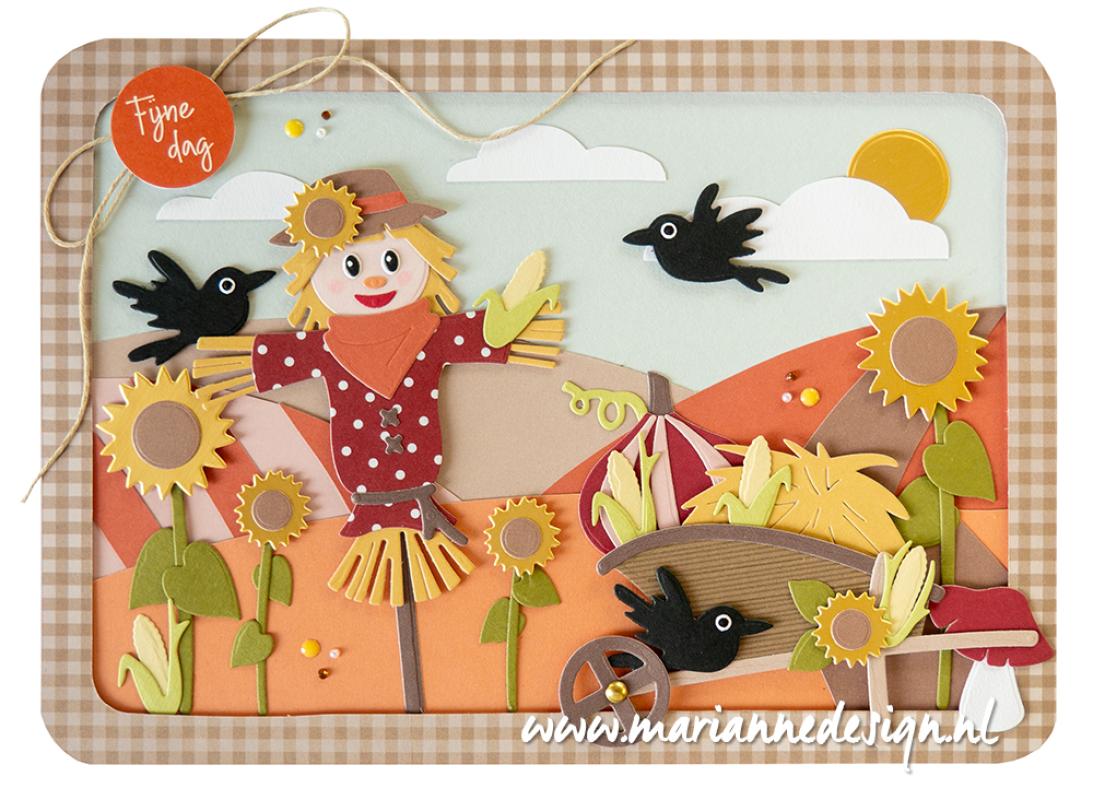 PS8146 Mask Marianne Design - Mask Stencil - Diorama by Marleen - A5