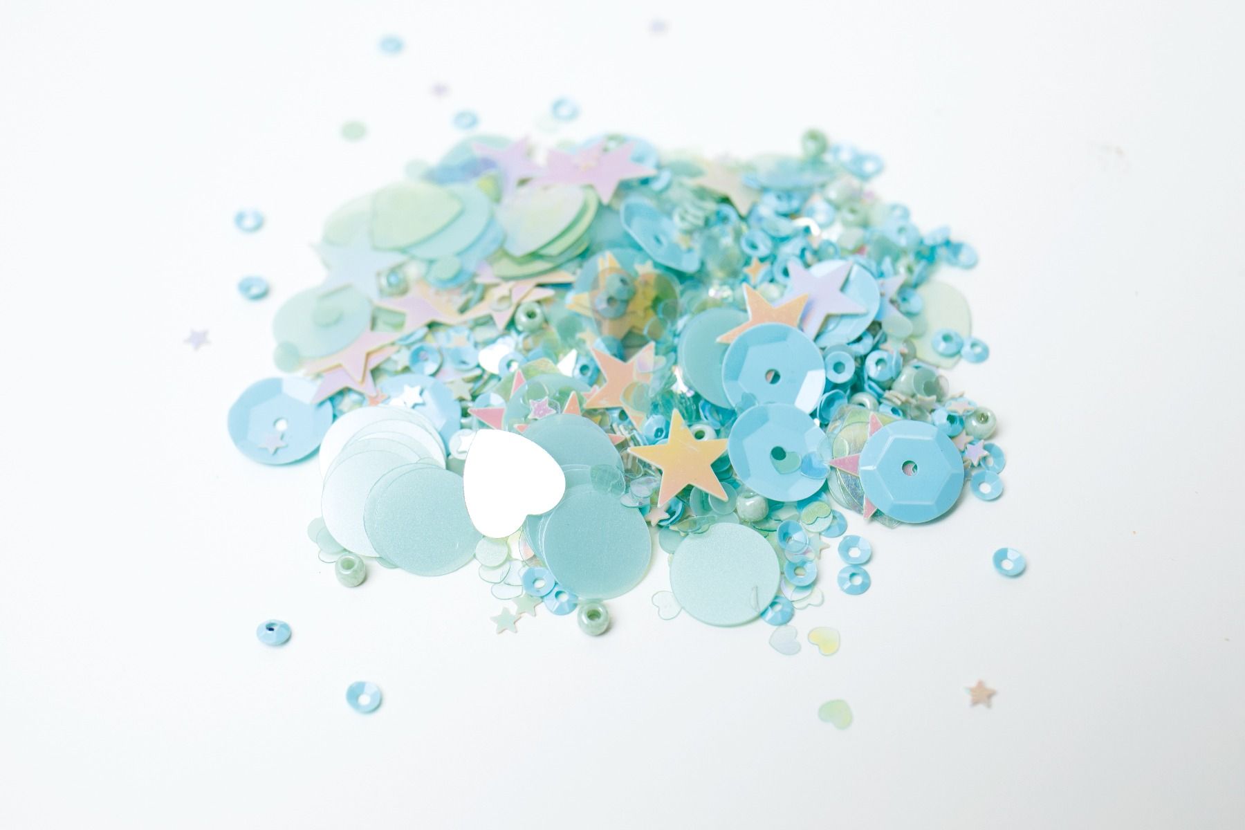 664607 Sizzix • Sizzix Making Essential - Sequins & Beads, Mint Julep 5PK