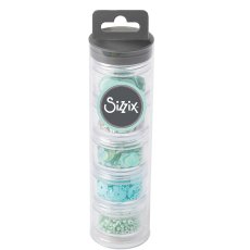 664607  Sizzix •  Sizzix Making Essential - Sequins & Beads, Mint Julep 5PK