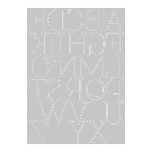 666114 Sizzix • Thinlits Die Elegant Capitals