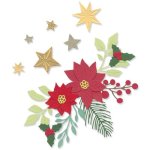 666445   Sizzix • Thinlits Die Set Festive Foliage 