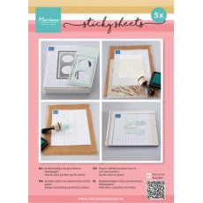 LR0048   Marianne Design - Sticky Sheets - 5 pcs A5