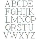 666114 Sizzix • Thinlits Die Elegant Capitals
