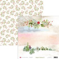 CP-MC02  Double-sided paper 12x12"  Craft & You Design  -  Magical Christmas 02