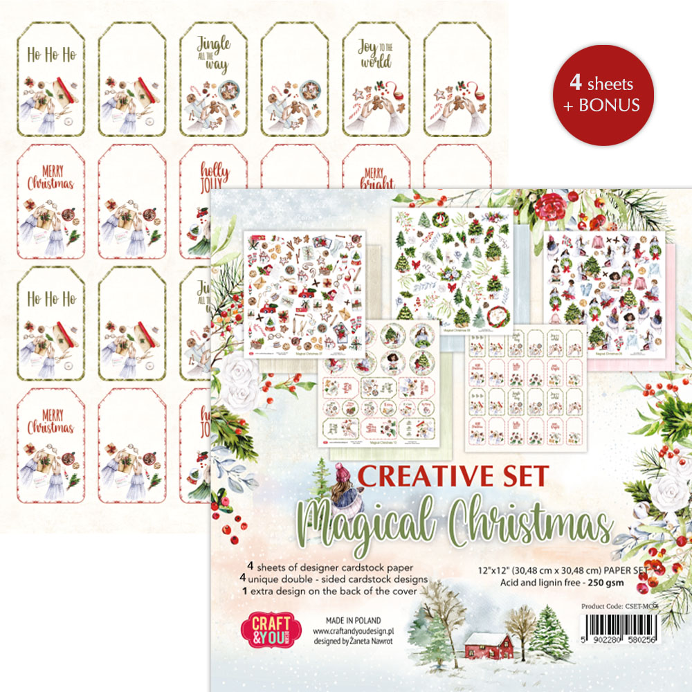 CSET-MC-4 CREATIVE set 30,5x30,5cm Magical Christmas