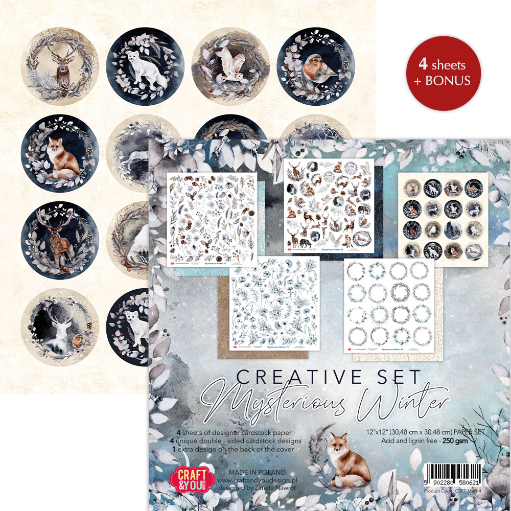 CSET-MWI-4 CREATIVE set 30,5x30,5cm Mysterious Winter