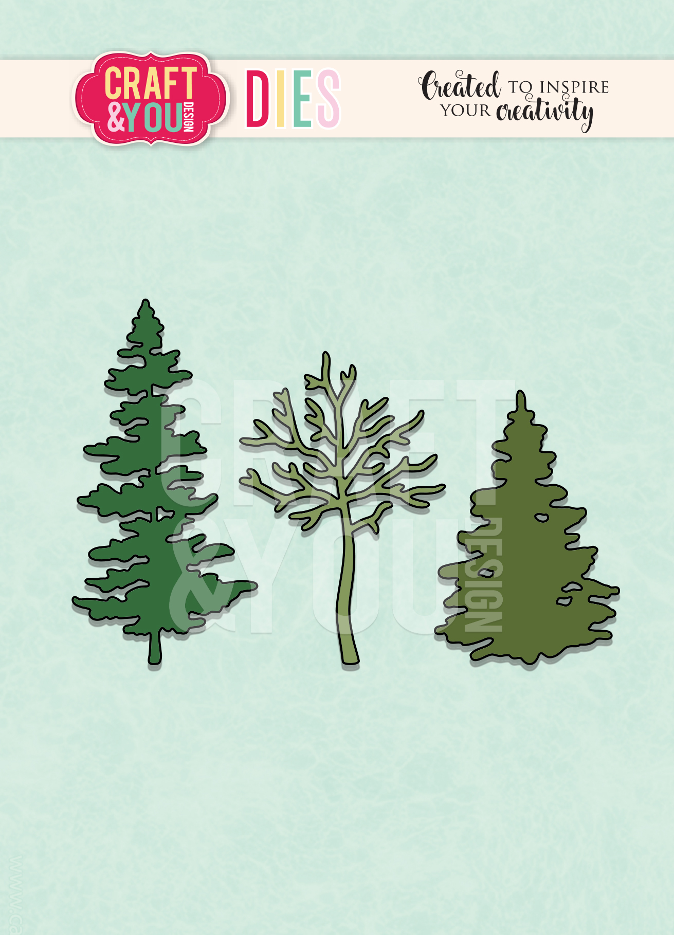 CW249 Trees Cutting Die - Craft&You Design