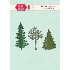 CW249 Trees Cutting Die - Craft&You Design