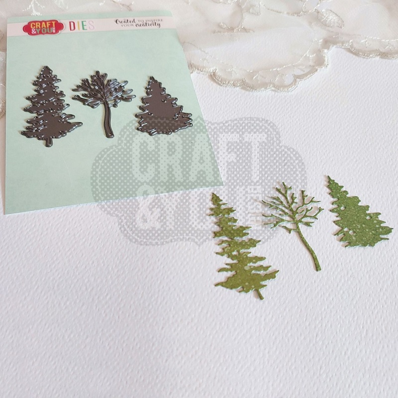 CW249 Trees Cutting Die - Craft&You Design