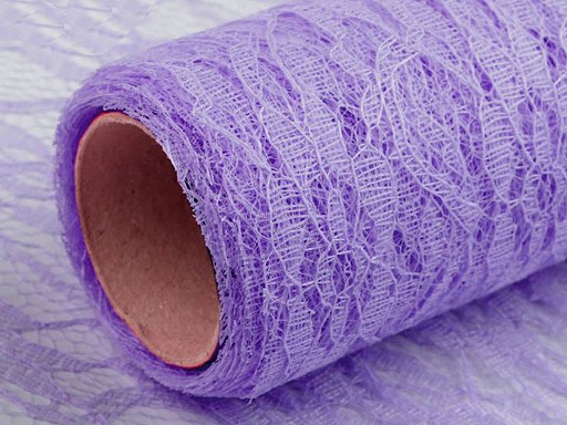 180656-19 Koronka fioletowo-liliowa dekoracyjna o szer. 48-50 cm sprzedawana po 0,5m