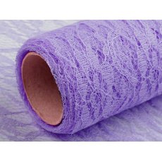 180656-19  Koronka fioletowo-liliowa dekoracyjna o szer. 48-50 cm sprzedawana po 0,5m