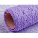 180656-19 Koronka fioletowo-liliowa dekoracyjna o szer. 48-50 cm sprzedawana po 0,5m